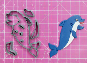 Mommy Dolphin Cookie Fondant Cutter Set - Large Sizes! Extra Durable!